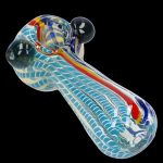 Hand pipe with colorful glasswork.