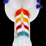 Glass pipe with colorful interior detailing.