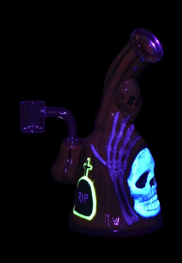 Haunted Gourd Enamel on Glass Dab Rig