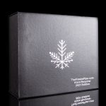 Black boxes stacked with a white snowflake design and branding for "TheFreezePipe.com" and a "Klein Recycler 2021 Edition" cannabis accessory.