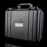 Black, hard-shell case with “ispire” logo, designed for cannabis accessories.