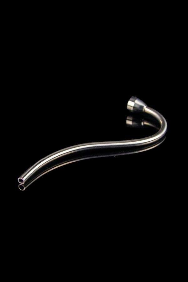 Glass oil rig downstem with extra silicone o-rings.