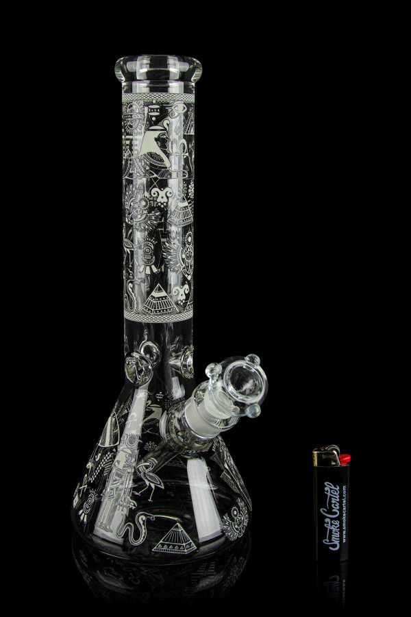 BONGS USA Glow in the Dark Egyptian Deities Bong