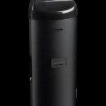 Sleek black Cloudious9 vaporizer pen studio shot.