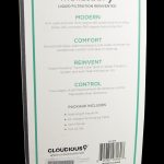 Product packaging for the Hydrology9 vaporizer, detailing features like water filtration, temperature control, and included accessories.