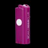 Bright pink electronic lighter with “Daily High Club” vertically printed on the side.