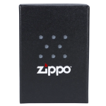 Black Zippo lighter with a constellation of dots resembling cannabis buds.