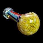 Hand pipe with colorful glasswork.