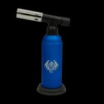 Blue butane torch with “Special Blue” logo, used for dabbing cannabis concentrates.