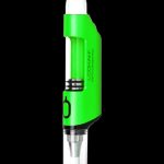 Green electronic dab rig ("Seahorse Pro") with glass mouthpiece and cartridge.