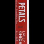 Red and white packaging for “Petals” by Daily High Club, labeled "Organic Rose Petal Mini.”