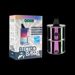 Ooze Electro Dab Rig packaging and device, a portable, electronic dab rig with a purple and clear glass bubbler.