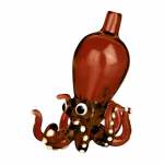 A detailed close-up of the Octopus Themed Directional Carb Cap, showing its intricate, swirling design in a dark, glossy finish.