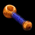 Smoke Cartel Frit Spiral Spoon Pipe - 4.5 in.
