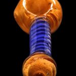 Smoke Cartel Frit Spiral Spoon Pipe - 4.5 in.