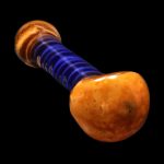 Smoke Cartel Frit Spiral Spoon Pipe - 4.5 in.