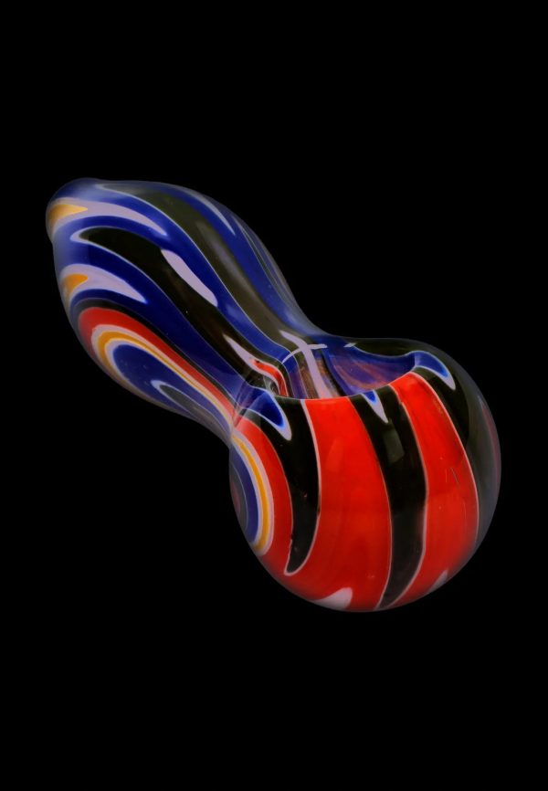 Smoke Cartel Slime Reversal Wig Wag Spoon Pipe - 4.5 in.
