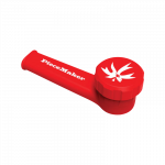 A front view of the PieceMaker "Karma" silicone pipe, showcasing its smooth, curved design against a plain white background.