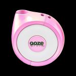 Pink Ooze cannabis oil applicator with logo.
