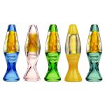 A comparison view of the Pulsar Disco Lamp Chillum in multiple colors, arranged in a vertical lineup against a white background.