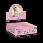 Package of “Blazy Susan” pink rolling papers with vintage pin-up girl illustration.