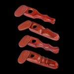 A side view of the Rosewood Spoon Pipe with Swivel Lid, showcasing its dark wood grain and curved design against a black background.