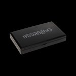 Black TruweighO digital scale for cannabis, displayed on a dark background.