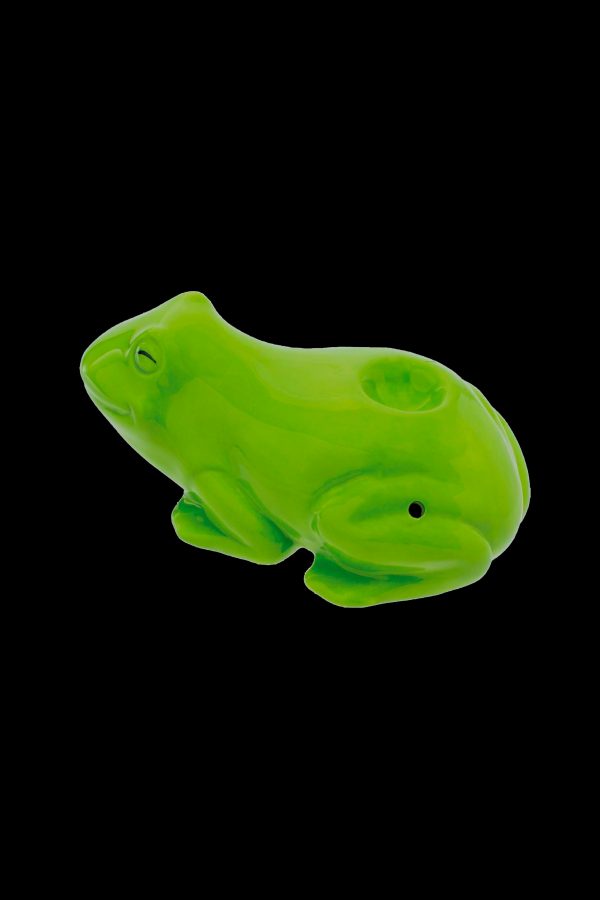 Wacky Bowlz Frog Ceramic Hand Pipe