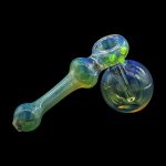 LA Pipes Fumed Bubbler Pipe - The Silver Hammer