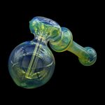 LA Pipes Fumed Bubbler Pipe - The Silver Hammer