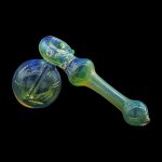 LA Pipes Fumed Bubbler Pipe - The Silver Hammer