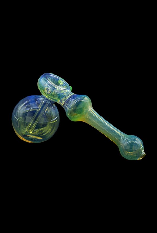 LA Pipes Fumed Bubbler Pipe - The Silver Hammer