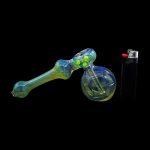 LA Pipes Fumed Bubbler Pipe - The Silver Hammer