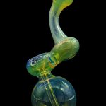 LA Pipes Silver Sherlock Fumed Bubbler