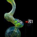 LA Pipes Silver Sherlock Fumed Bubbler