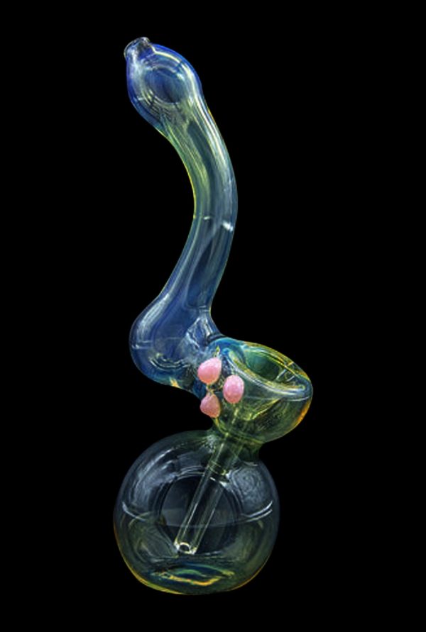 LA Pipes Silver Sherlock Fumed Bubbler