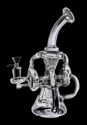 Smoke Cartel Scientific Recycler with Bent Neck Bong