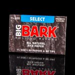Package of “Big Bark” rolling papers with a blue “Select” banner.
