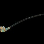 A side view of the Tobacco Pipe - Sherlock Rosewood, showing the dark wood grain and curved bowl design.