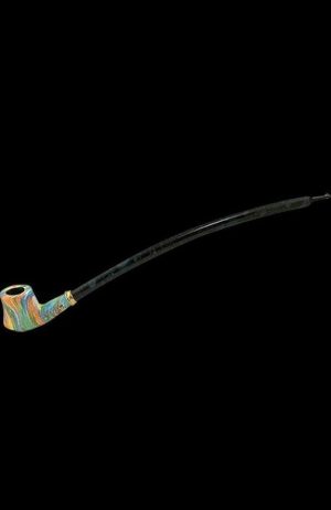 A side view of the Tobacco Pipe - Sherlock Rosewood, showing the dark wood grain and curved bowl design.