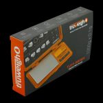 Front view of the Truweigh Tuff-Weigh Mini Scale, showing a digital display against a dark background.