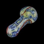 Colorful glass smoking pipe.