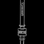 Front view of the Pulsar Vapor Straw with Honeycomb Diffuser, showing the clear glass design and honeycomb filtration system.