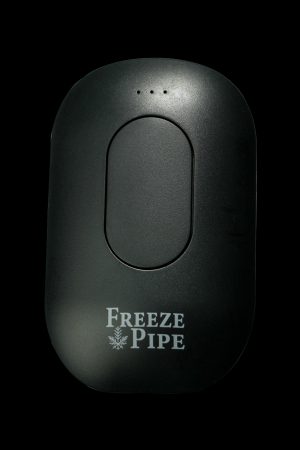 Black “Freeze Pipe” portable cooling device with a snowflake logo.