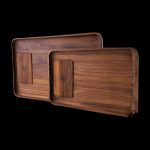 Marley Natural Black Walnut Tray with Scraper