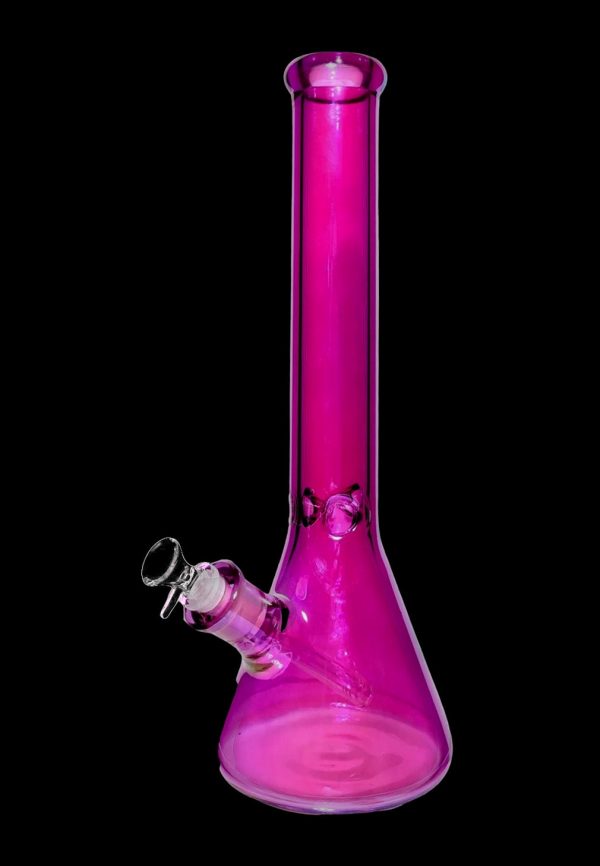 Neon Beaker with Ice Pinch Bong
