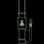 Smoke Cartel Straight Tube with Stacked Percs Bong - 17 in.