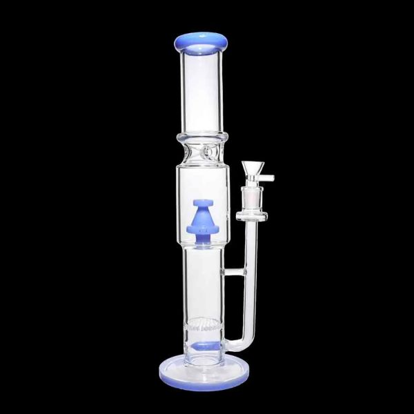 Smoke Cartel Straight Tube with Stacked Percs Bong - 17 in.