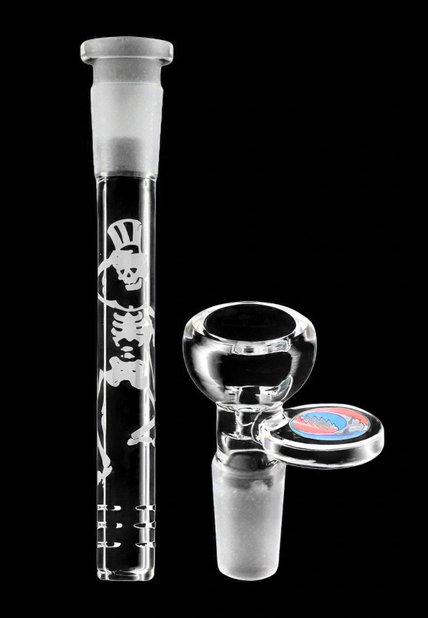 Grateful Dead x Pulsar Space Your Face Straight Tube Glass Bong