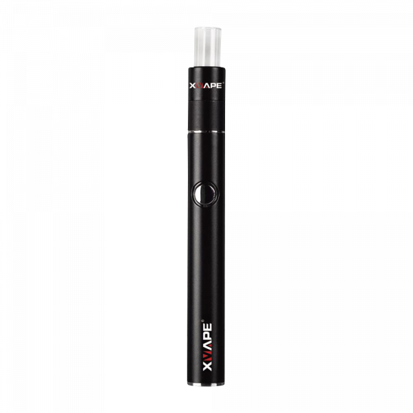 Front view of the XVAPE Cricket+ Concentrate Vaporizer, a sleek, silver pen-style device against a plain white background.